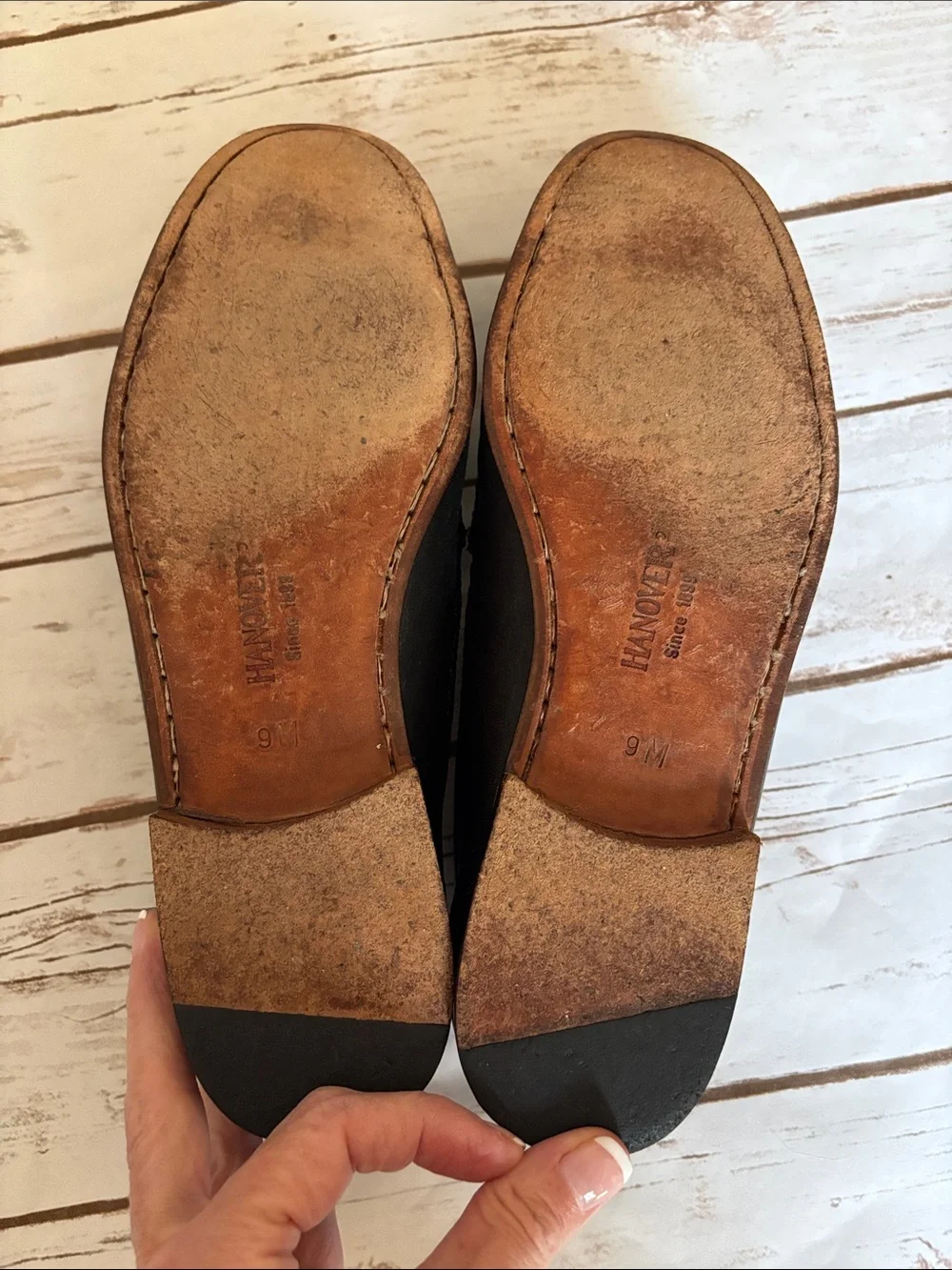 Men's Hanover Black Leather Tassel Slip-On Loafers